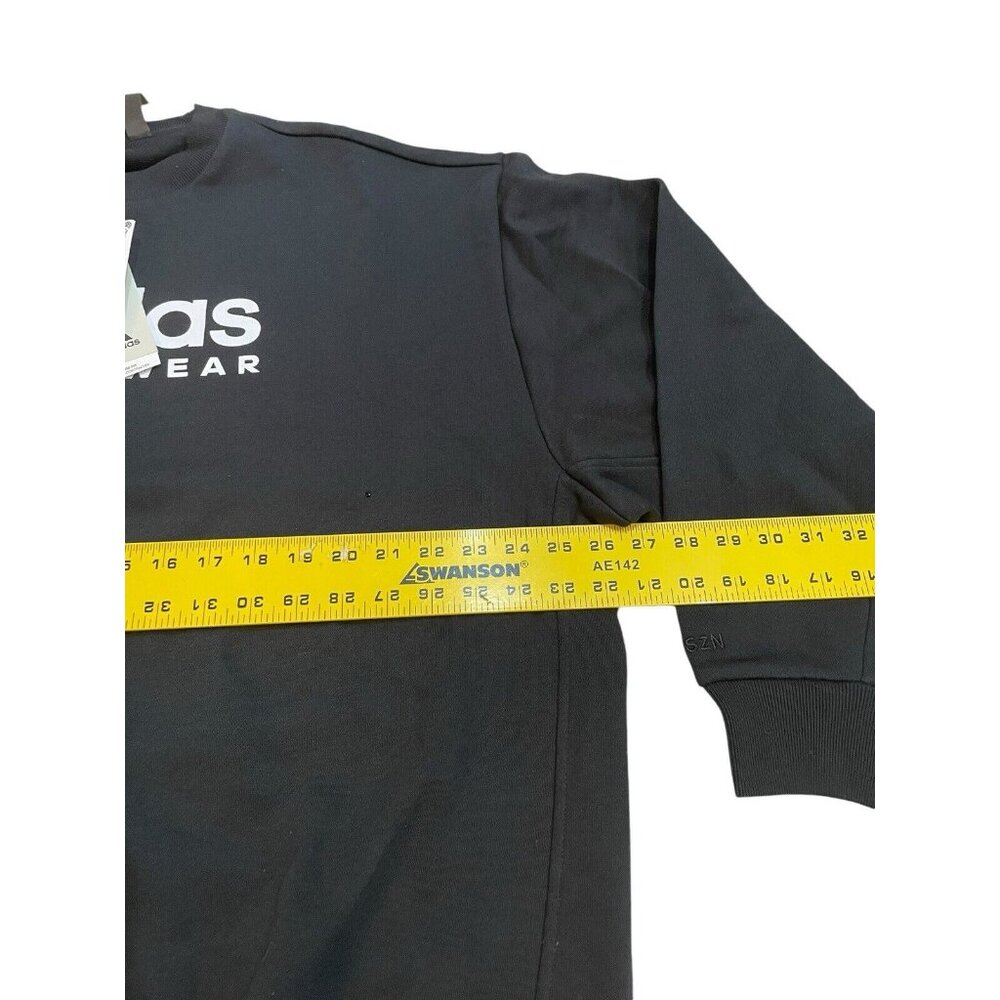 adidas Men's All SZN Sportswear Fleece Graphic Sweatshirt Black Size M NWT - Picture 4 of 7